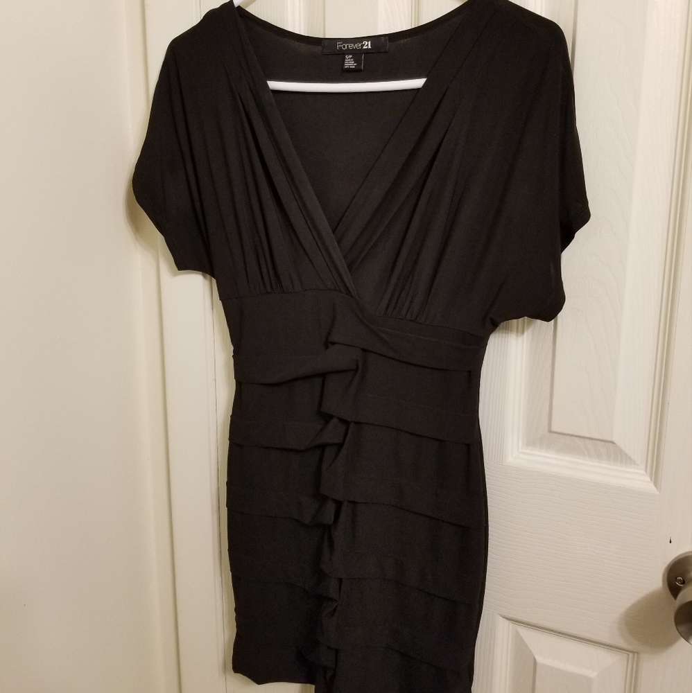 Black mini dress